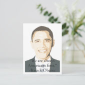 Amerikanen First Briefkaart (Staand voorkant)