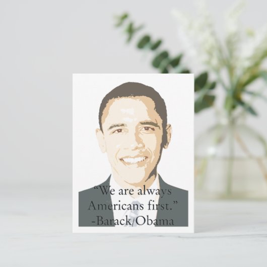 Amerikanen First Briefkaart (Staand voorkant)