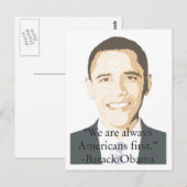 Amerikanen First Briefkaart (Voorkant / Achterkant)