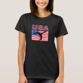 Amerikanen houden van gymnastiek tijdens de zomers t-shirt (Voorkant)