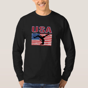 Amerikanen houden van gymnastiek tijdens de zomers t-shirt