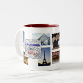 Amerikanen in Parijs Tweekleurige Koffiemok (Voorkant links)