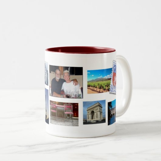 Amerikanen in Parijs Tweekleurige Koffiemok (Voorkant rechts)