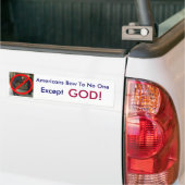 Amerikanen komen bij niemand bumpersticker (Op Truck)
