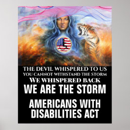 AMERIKANEN MET EEN HANDICAP ACT POSTER