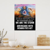 AMERIKANEN MET EEN HANDICAP ACT POSTER (Keuken)