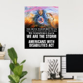 AMERIKANEN MET EEN HANDICAP ACT POSTER (Thuiskantoor)