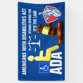 AMERIKANEN MET EEN HANDICAP SPANDOEK (Verticaal)