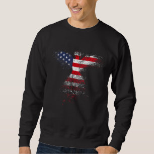 Amerikanen schilderen Amerikaanse vlag Amerikaanse Trui