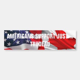Amerikanen steunen Justin Trudeau Bumpersticker