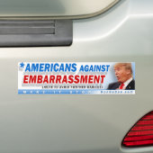 Amerikanen tegen barbaarsheid bumpersticker (Op auto)