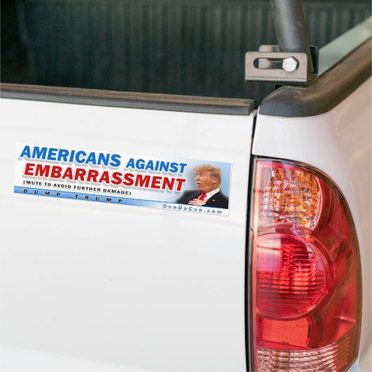 Amerikanen tegen barbaarsheid bumpersticker (Op Truck)