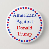 Amerikanen tegen Donald Trump Button (Voorkant)