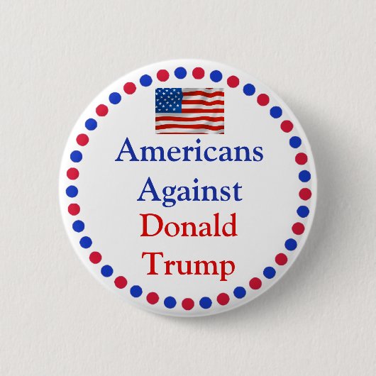 Amerikanen tegen Donald Trump Button (Voorkant)
