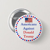 Amerikanen tegen Donald Trump Button (Voorkant /achterkant)