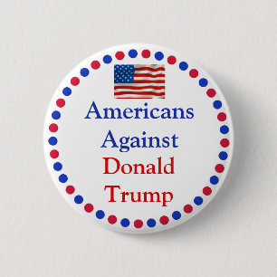Amerikanen tegen Donald Trump Button