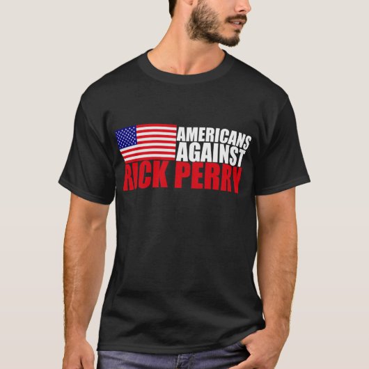 Amerikanen tegen Rick Perry T-shirt (Voorkant)