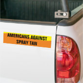 AMERIKANEN TEGEN SPRAY TAN-BUMPERSTICKER BUMPERSTICKER (Op Truck)