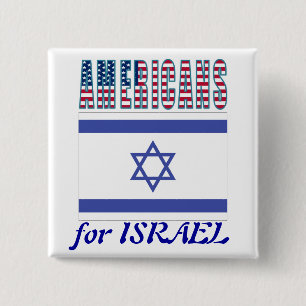 Amerikanen voor Israëlische Button