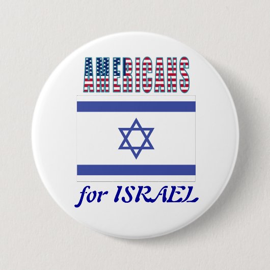 Amerikanen voor Israëlische Button (Voorkant)