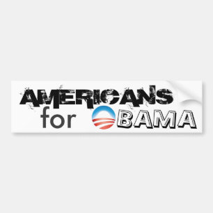 AMERIKANEN voor OBAMA Bumpersticker
