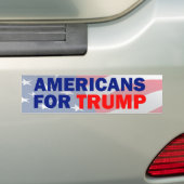 Amerikanen voor Trump Bumpersticker (Op auto)