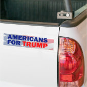 Amerikanen voor Trump Bumpersticker (Op Truck)