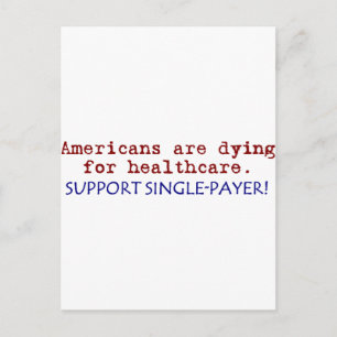 Amerikanen zijn aan het dying voor de gezondheidsz briefkaart