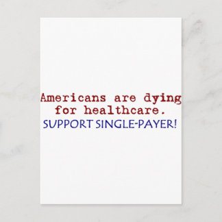 Amerikanen zijn aan het dying voor de gezondheidsz briefkaart