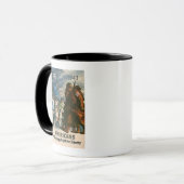 Amerikanen zullen altijd vechten voor vrijheid mok (Voorkant links)