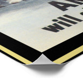 Amerikanen zullen altijd vechten voor vrijheid poster (Hoek)