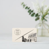 Amerikanisch, 8,9 cm x 5,1 cm visitekaartje (Staand voorkant)