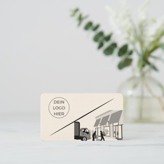 Amerikanisch, 8,9 cm x 5,1 cm visitekaartje (Staand voorkant)