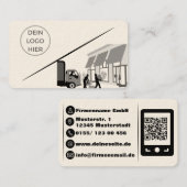 Amerikanisch, 8,9 cm x 5,1 cm visitekaartje (Voorkant / Achterkant)