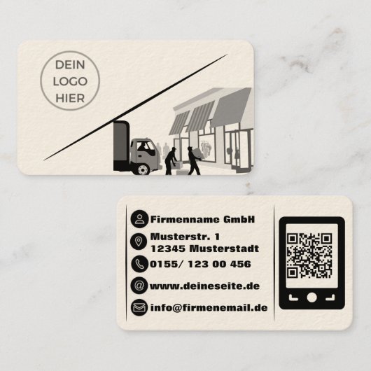 Amerikanisch, 8,9 cm x 5,1 cm visitekaartje (Voorkant / Achterkant)