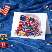 Amerika's 250 jaar vrijheid patriottische verjaard
