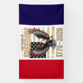 Amerika's 250 jaar vrijheid spandoek (Verticaal)