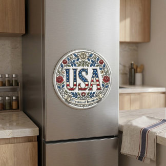 Amerika's 250 jaar vrijheid zilveren jubileum magneet