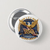 Amerika's 250-jarig jubileum ronde button 5,7 cm (Voorkant /achterkant)