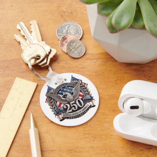 Amerika's 250-jarig jubileum sleutelhanger (Bureau)