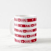 Amerika's 250e 1776 2026 Viering Koffiemok (Voorkant links)