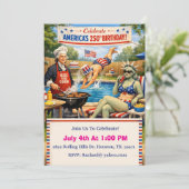 Amerika's 250e BBQ Kaart (Staand voorkant)