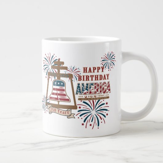 Amerika's 250e Riverside Raincross Grote Koffiekop (Rechts)