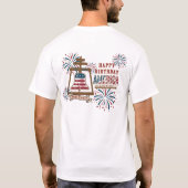 Amerika's 250e Riverside Raincross T-shirt (Achterkant)