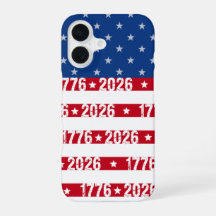 Amerika's 250e Stars And Stripes1776-2026 iPhone 16 Hoesje