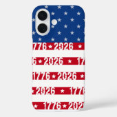 Amerika's 250e Stars And Stripes 1776-2026 Case-Mate iPhone Case (Achterkant)