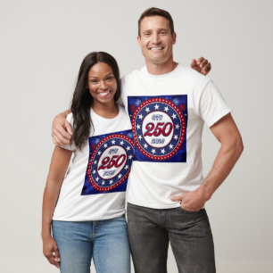 Amerika's 250e verjaardag 1776-2026 Grafisch vuurw T-shirt