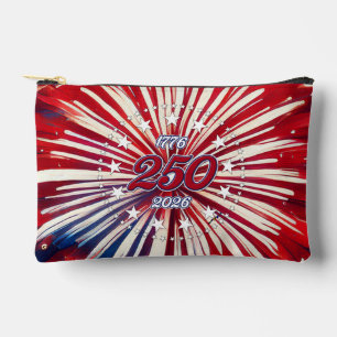 Amerika's 250e verjaardag 1776-2026 RWB-vuurwerk Etui