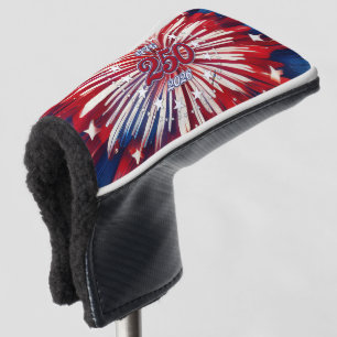 Amerika's 250e Verjaardag 1776-2026 RWB-Vuurwerk Golfheadcover