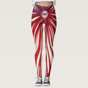 Amerika's 250e Verjaardag 1776-2026 RWB-Vuurwerk Leggings